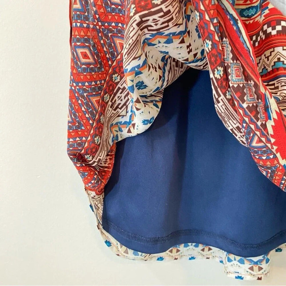 Jolie Boho Aztec Print Summer Dress Size 6 - Picture 7 of 17